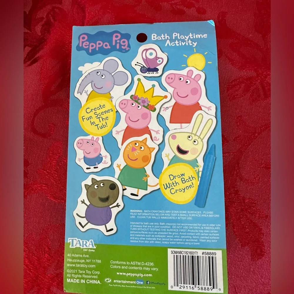 🌵 3/$15 Peppa Pig  bath 8 foam pieces play activity (see description)